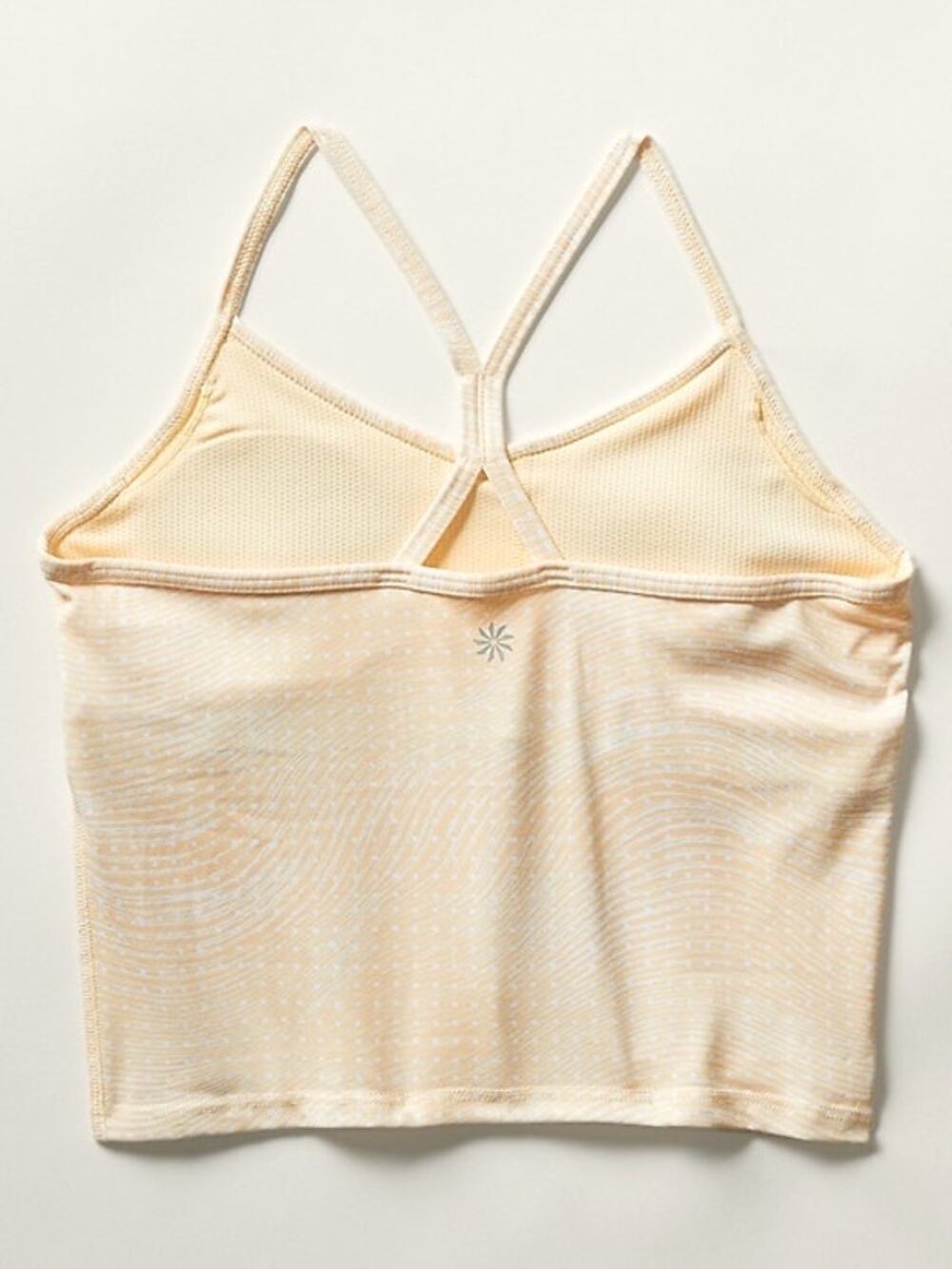 Athleta Girl All Day Longline Bra - Volley Geo Yellow, Size XXL
